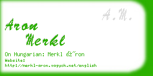 aron merkl business card